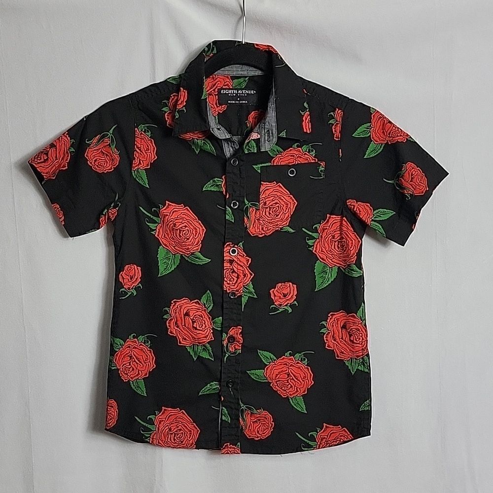 🖤5/$20🖤 EIGHTH AVENUE.. rose button down shirt..